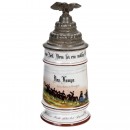 Alsatian Regimental Stein of the Field Artillery Hagenau