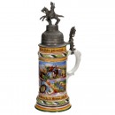 Regimental Stein of the Royal Saxon Hussar Regiment Grimma