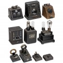 8 Detector Receivers and 2 Charging Rectifiers, c. 1925 and late