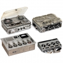 2 Nagra Tape Desks and 2 Sound Mixers, c. 1960-70