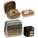 4 Tefi Radios and Sound Tape Players, c. 1950-60