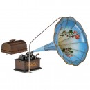 Edison Standard Model B Phonograph with Flower Horn, c. 1905