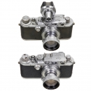 Leica IIIf and Leica III, c. 1938