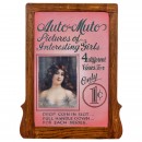 Original Marquee for a Coin-Operated Stereo Viewer, c. 1920