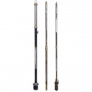 3 English Stick Barometers, 19th Century