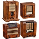 4 Tube Radios with Wood Cases