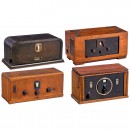 4 German Tube Radios, c. 1930