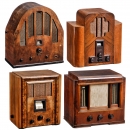 4 Tube Radios with Wood Cases