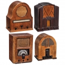 4 German Tube Radios, c. 1933