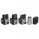 2 Primarflex Cameras, Primarflex II and a Lens