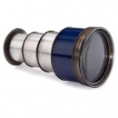 Four-Draw Silvered Brass Pocket Telescope by Berge, c. 1830