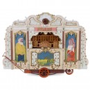 Miniature Model De Arabier Dutch Street Organ by Perlee, c. 19