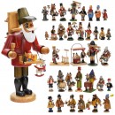 Large Collection of Erzgebirge Smoking Men, 1960 onwards