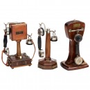 Three French Table Telephones, c. 1920