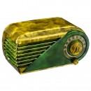 Farnsworth Art-Deco Bullet Radio in Catalin Styl, c. 1948