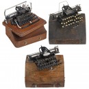 3 Blickensderfer Typewriters