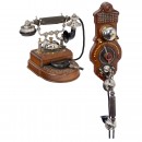 2 Ericsson Intercom Telephones, c. 1910