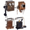 4 Scandinavian Telephones, c. 1910