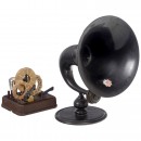 Telefunken T10 Radio Receiver with Loudspeaker, c. 1928