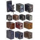 Group of Colorful Rollfilm Cameras