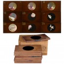 9 English Dissolving Magic Lantern Slides, c. 1890