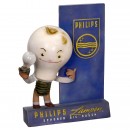 Amusing Shop Window Advertisement for Philips Lightbulbs, c. 196