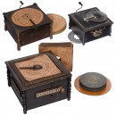 3 Organettes and Discs, c. 1900