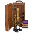 Hartnack Brass Compound Microscope, c. 1885