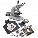 Reichert Zetopan Binocular Research Microscope, c. 1965