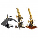 3 English Microscopes