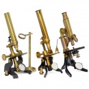 3 Brass Microscopes