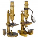 2 French Compound Monocular Microscopes