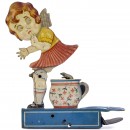 Einfalt Girl on Chamber Pot Toy, c. 1930