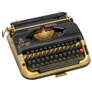 Princess 300 Gold-Plated Portable Typewriter, c. 1960