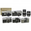 5 Olympus-Pen Cameras and Accessories