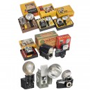 Decorative Cameras with Bulb Flash in Original Boxes