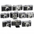 10 German Cameras from Small Manufacturers, 1938–55