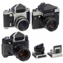 Exakta 66 Mod. 2, Pentacon Six TL and Kiev 60