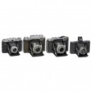 4 Zeiss Ikon 6 x 6 Rollfilm Cameras