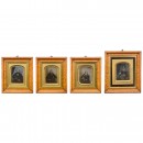 4 Beautiful, Dignified Photographs in Burlwood Frames