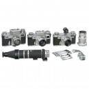 Contax IIIa and Contax IIa with Accessories
