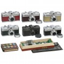6 Colored Mikroma Cameras and Accessories