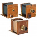 2 Field Cameras for 18 x 24 cm, a Suter Lens and a Converted Stu