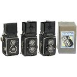 3部Rolleiflex TLR相机