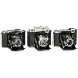 3x Super Ikonta 6x6 cm