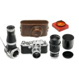 带 Telyt 以及 Visoflex 的Leica Ⅲf 相机   1951年