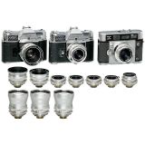 Lot Kodak Renita/3台柯达相机和镜头
