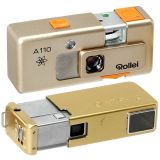 Rollei A 110 Gold and Minolta-16Gold