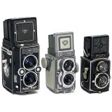 3台Rolleiflex 双反相机