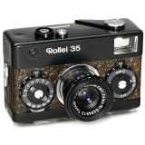 特别版本Rollei 35,黑色和棕色镶拼